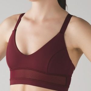 Lululemon Body Con Bra in Deep Rouge